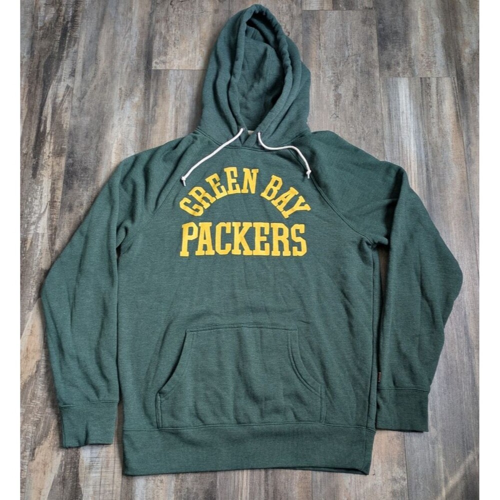 Homage Green Bay Packers NFL Football Hoodie Sweatshirt Size Large Logo